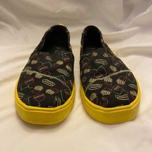 Toms Venice Collection Burgers and Fries Size 9.5